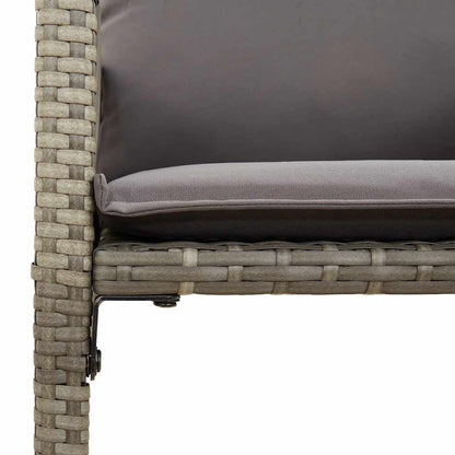 5-Tlg. Gartenbar-Set Mit Kissen Poly Rattan Akazie