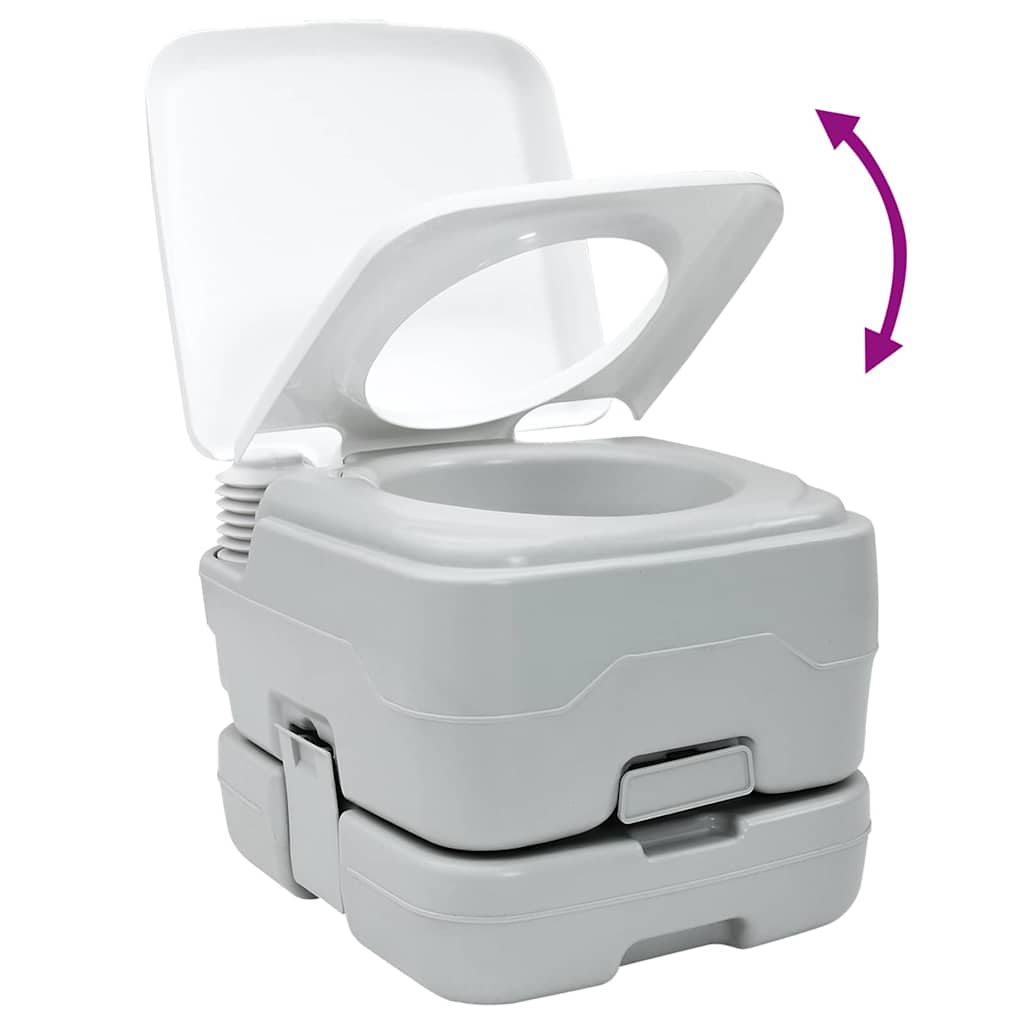 Camping-Toilette Und Weiß 41,5 X 36,5 X 30 Cm Polyethylen