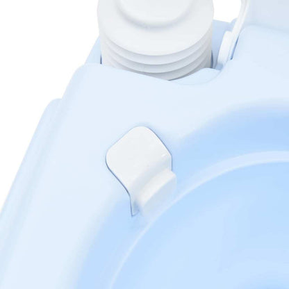 Camping-Toilette Helles Blau Und Weiß 41,5 X 36,5 X 30 Cm