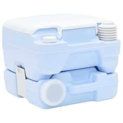 Camping-Toilette Helles Blau Und Weiß 41,5 X 36,5 X 30 Cm