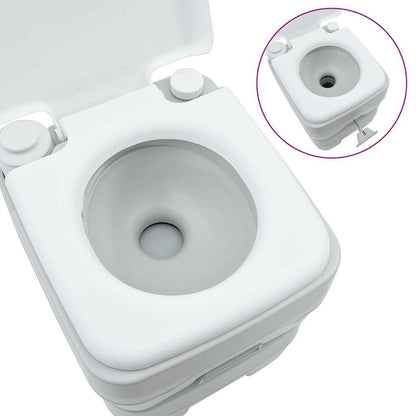 Camping-Toilette Und Weiß 41,5 X 36,5 X 42 Cm Polyethylen