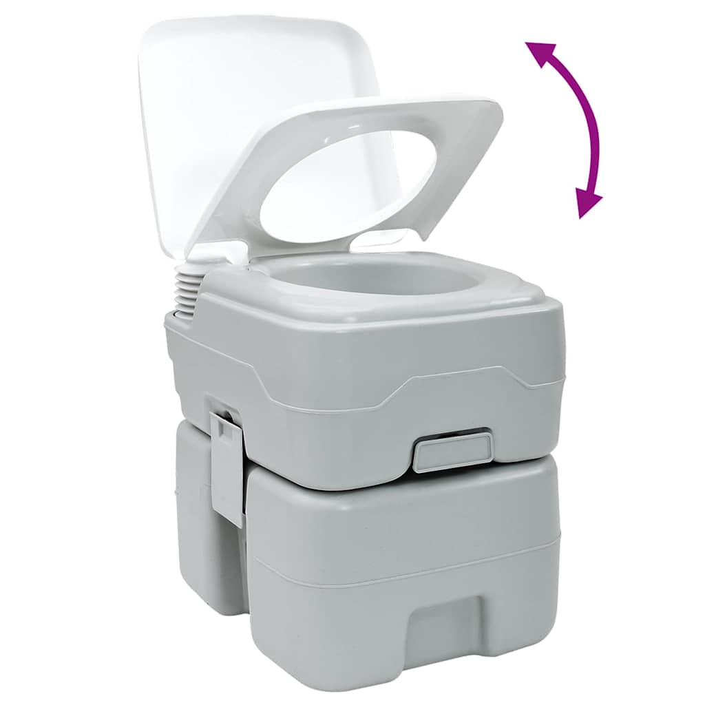 Camping-Toilette Und Weiß 41,5 X 36,5 X 42 Cm Polyethylen