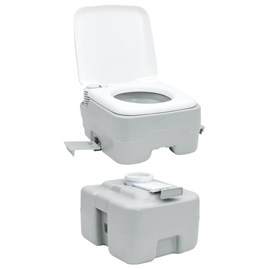Camping-Toilette Und Weiß 41,5 X 36,5 X 42 Cm Polyethylen