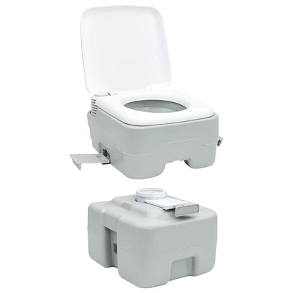 Camping-Toilette Und Weiß 41,5 X 36,5 X 42 Cm Polyethylen