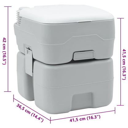 Camping-Toilette Und Weiß 41,5 X 36,5 X 42 Cm Polyethylen