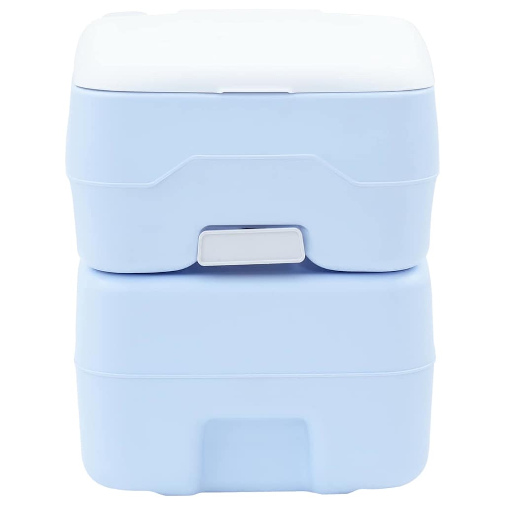 Camping-Toilette Helles Blau Und Weiß 41,5 X 36,5 X 42 Cm