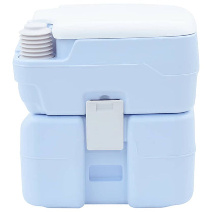 Camping-Toilette Helles Blau Und Weiß 41,5 X 36,5 X 42 Cm