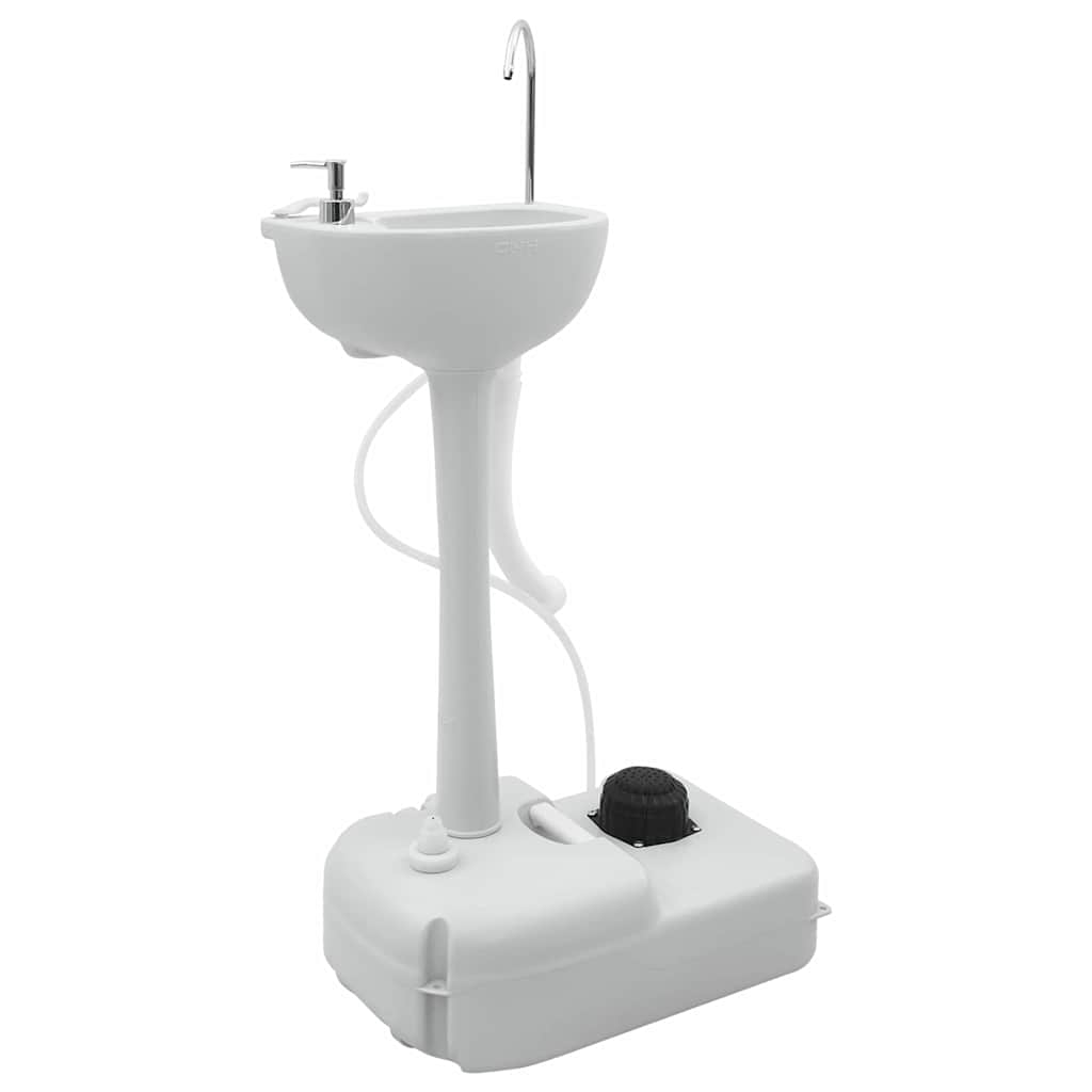 Camping Toiletten-Set 2 Pcs Grau 50,5 X 33 X 103 Cm