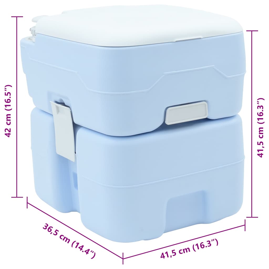 Camping-Toilette Blau 41,5 X 36,5 X 42 Cm