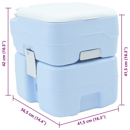 Camping-Toilette Blau 41,5 X 36,5 X 42 Cm