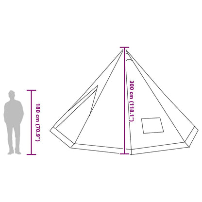 Tipi Zelt Mit Dach Mit Speicher 560 X 560 X 300 Cm Taft