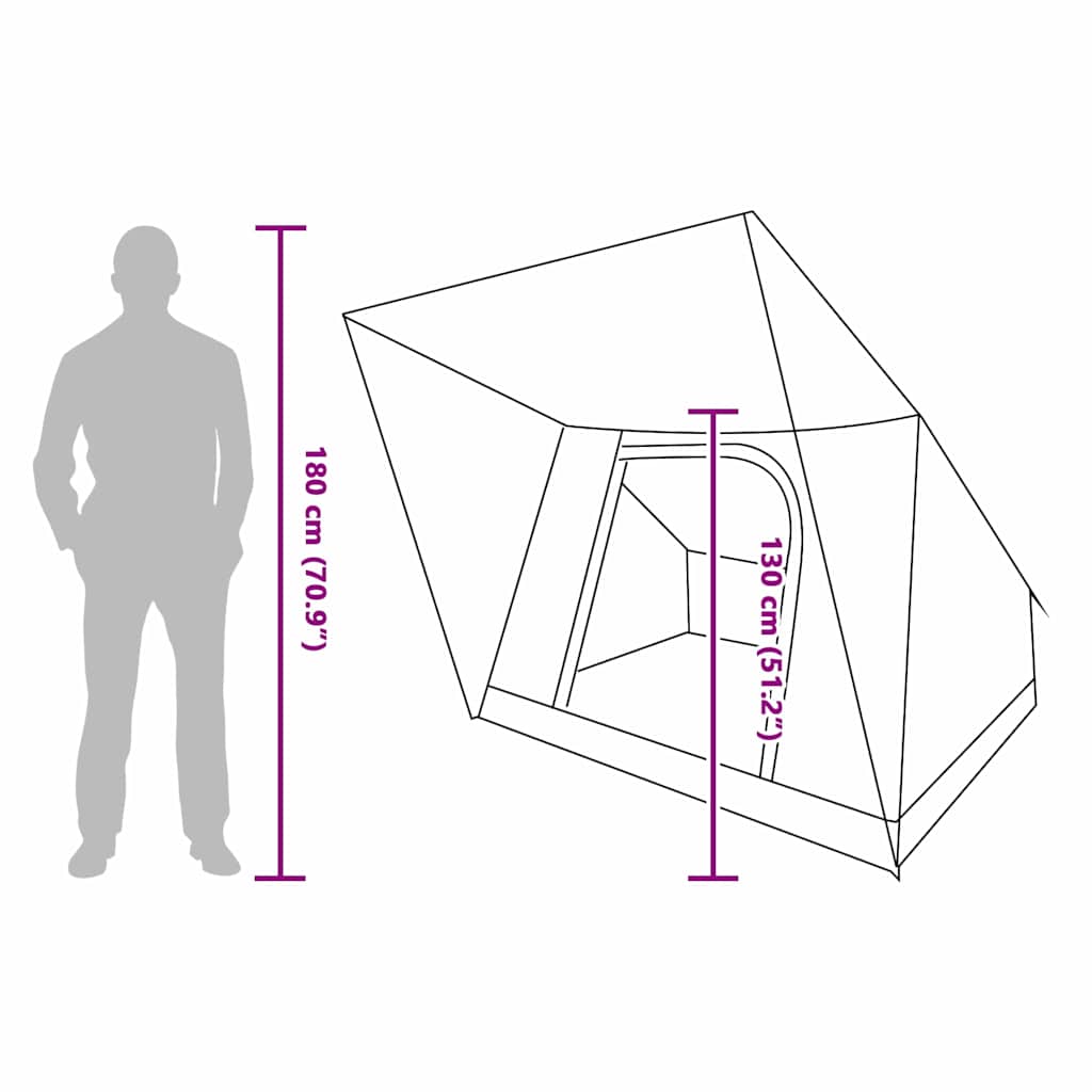 Campingzelt Mit Dach 223 X 163 X 130 Cm Taft