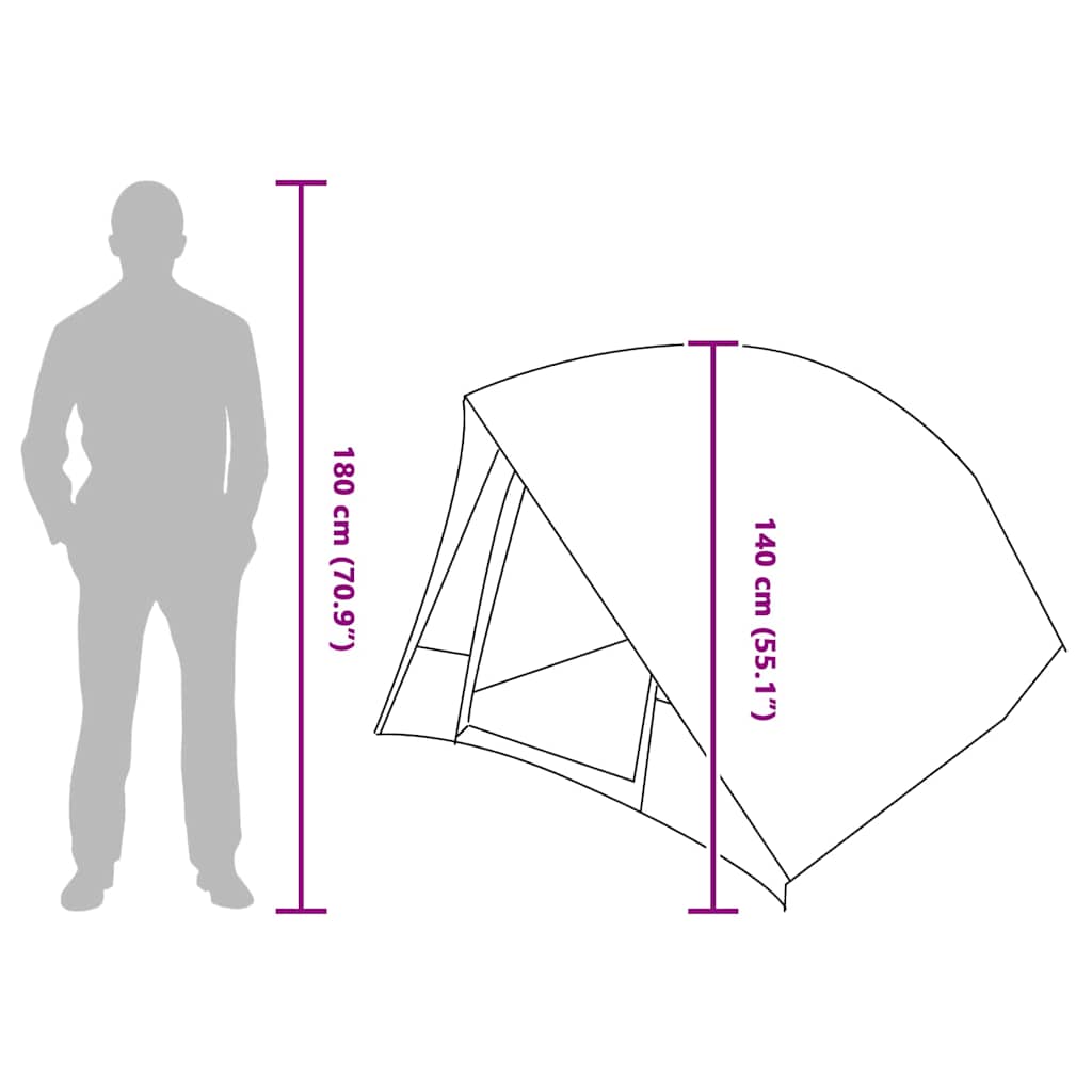 Campingzelt Mit Dach 275 X 230 X 140 Cm Taft