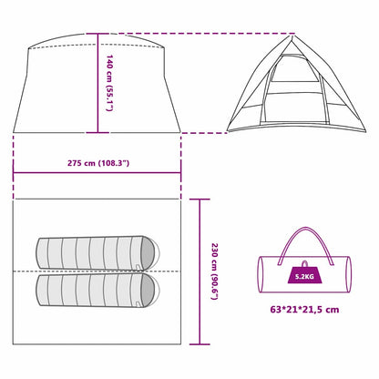 Campingzelt Mit Dach 275 X 230 X 140 Cm Taft