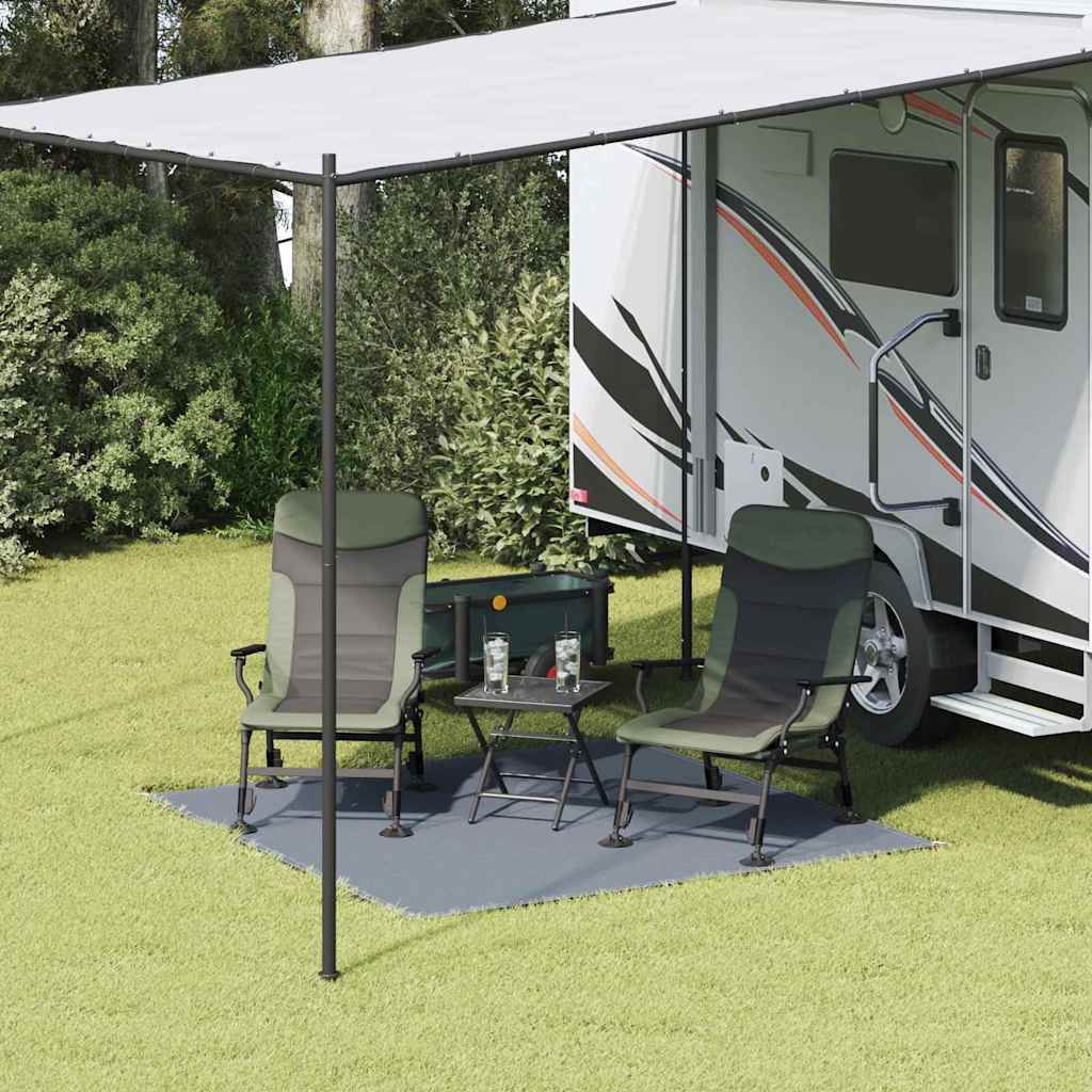Zeltteppich Blau Und Grau 500 X 250 Cm Polyethylen Blau-Grau