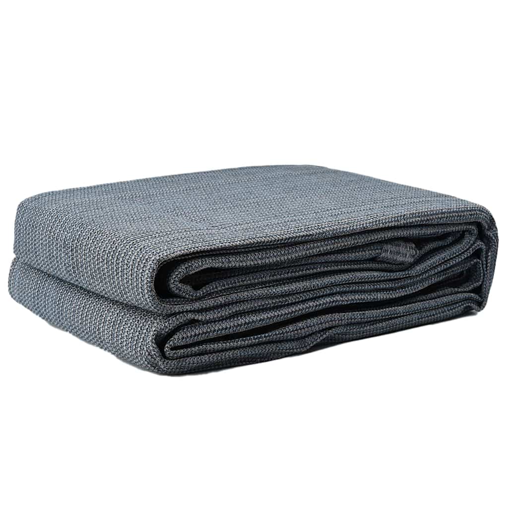 Zeltteppich Blau Und Grau 500 X 250 Cm Polyethylen Blau-Grau