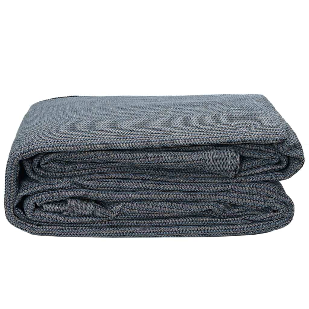 Zeltteppich Blau Und Grau 500 X 250 Cm Polyethylen Blau-Grau