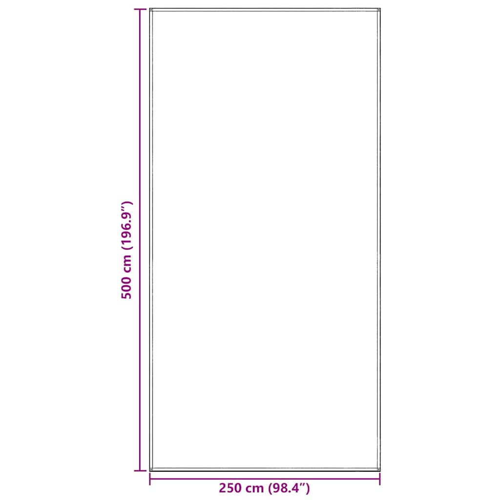 Zeltteppich Blau Und Grau 500 X 250 Cm Polyethylen Blau-Grau