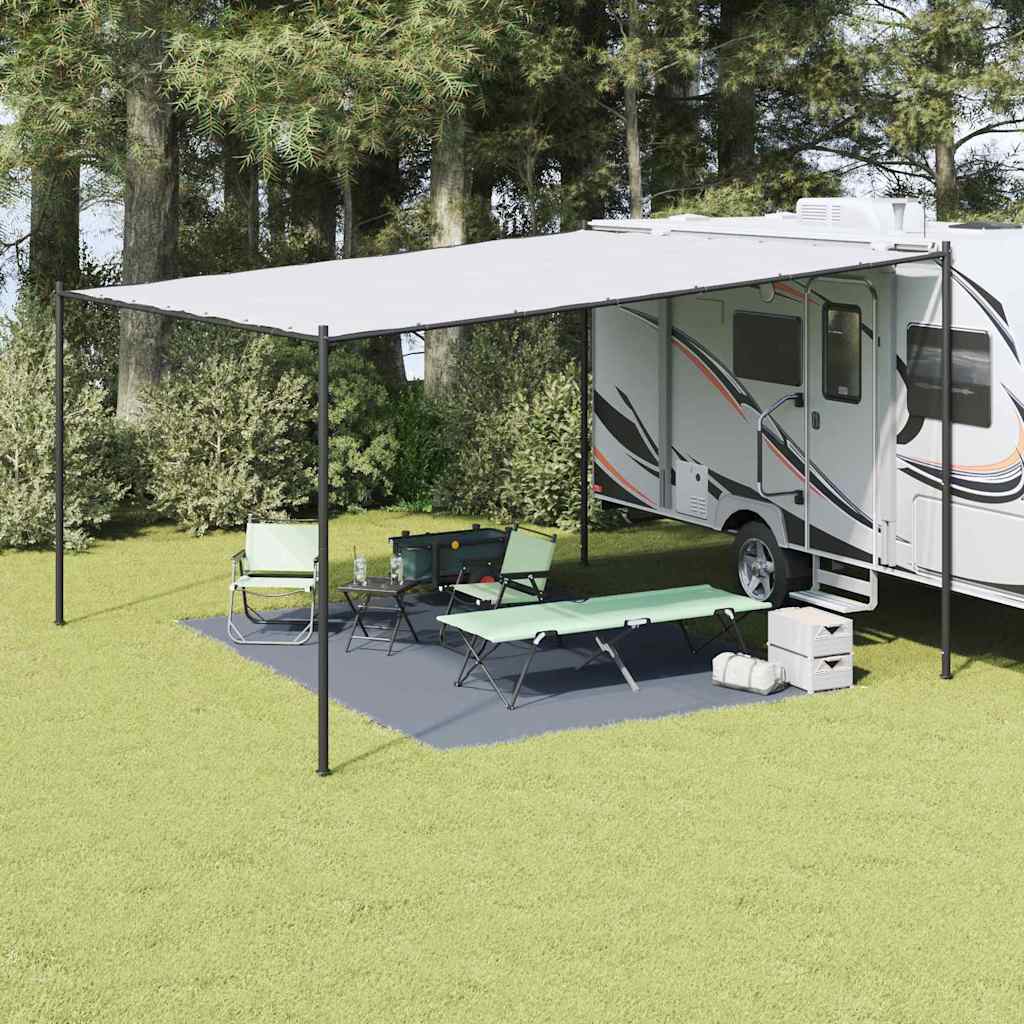 Zeltteppich Blau Und Grau 500 X 250 Cm Polyethylen Blau-Grau