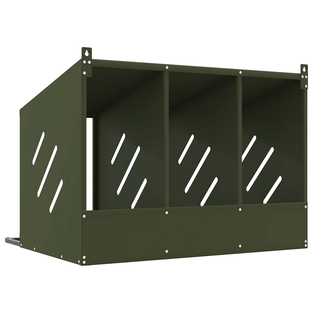 Hühner-Nistkasten Mit 3 Fächern Metall