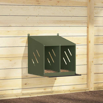 Hühner-Nistkasten Mit 2 Fächern Metall