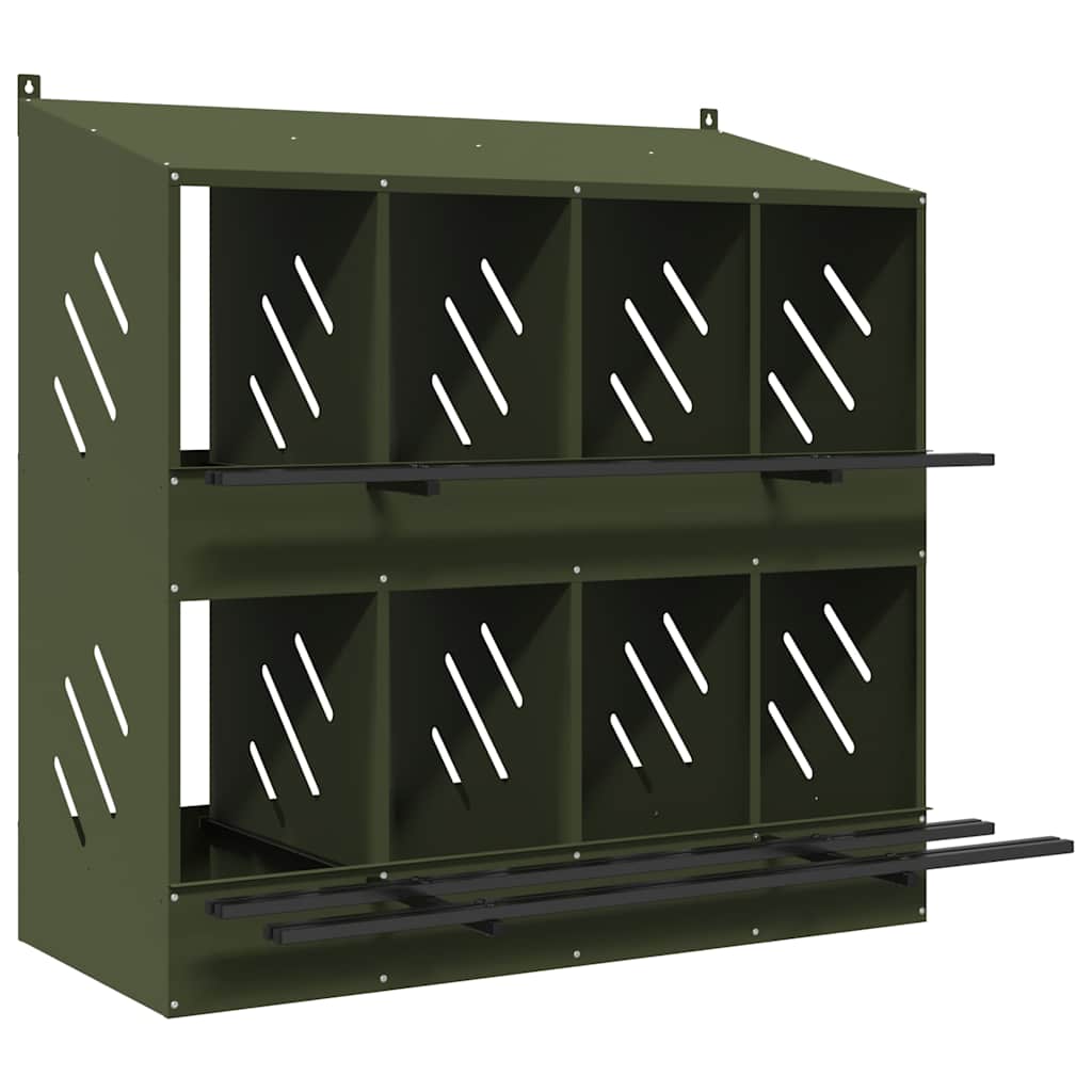 Hühner-Nistkasten Mit 8 Fächern Metall
