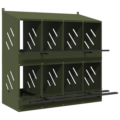Hühner-Nistkasten Mit 8 Fächern Metall