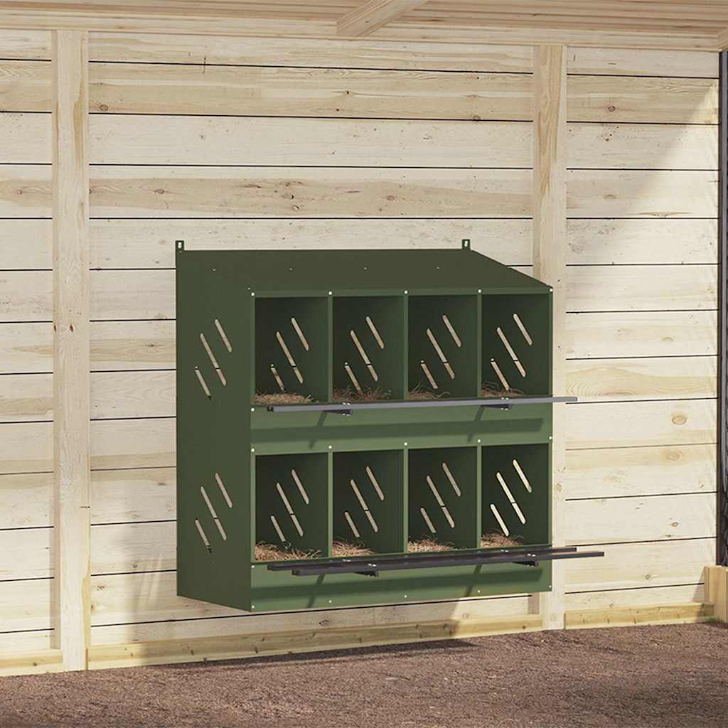 Hühner-Nistkasten Mit 8 Fächern Metall