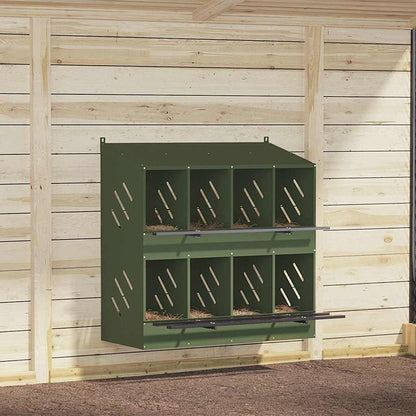 Hühner-Nistkasten Mit 8 Fächern Metall