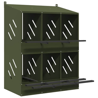 Hühner-Nistkasten Mit 6 Fächern Metall