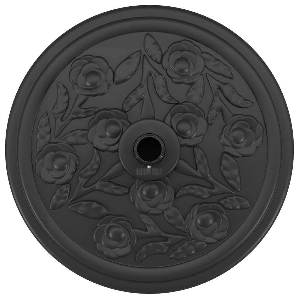 Sonnenschirmständer Art Deco Schwarz Ø 45 X 39,5 Cm Eisen