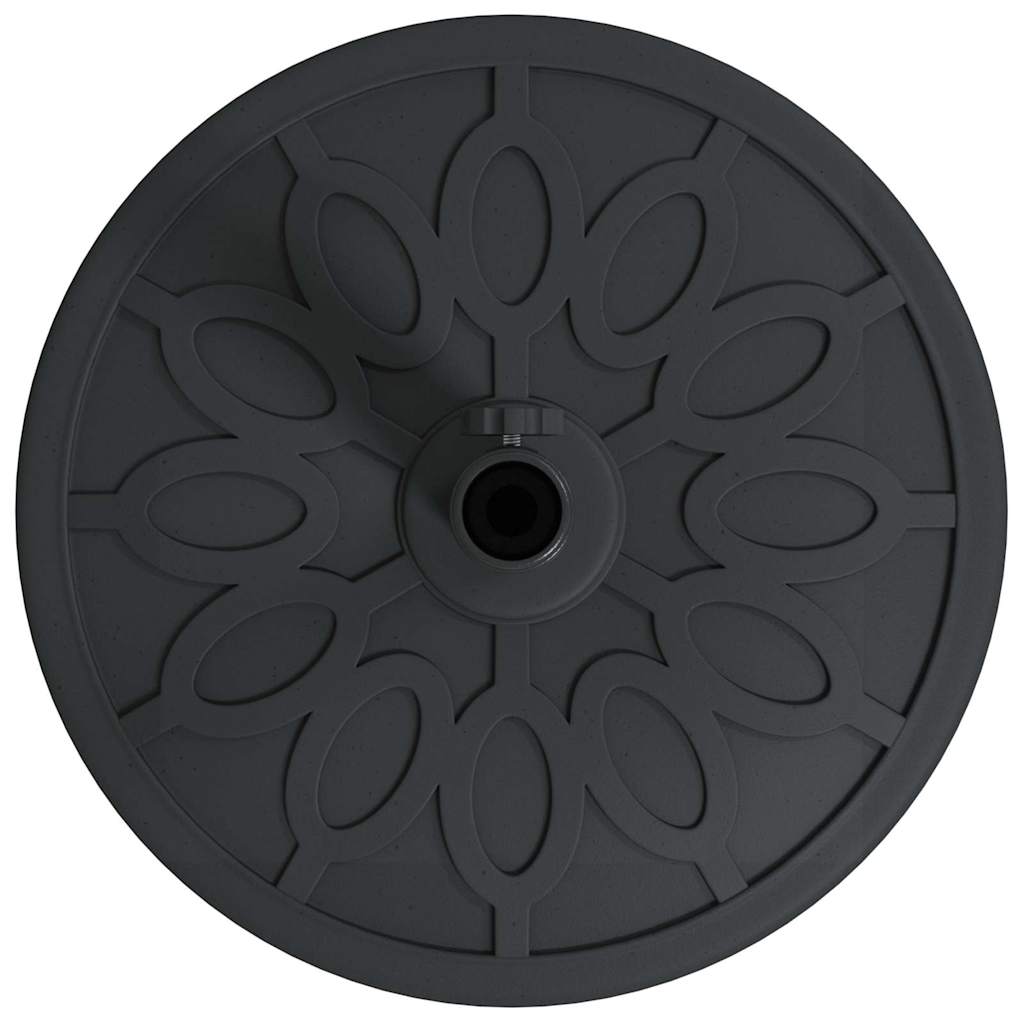 Sonnenschirmständer Art Deco Schwarz Ø 45 X 39,5 Cm Eisen