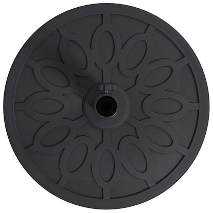 Sonnenschirmständer Art Deco Schwarz Ø 45 X 39,5 Cm Eisen