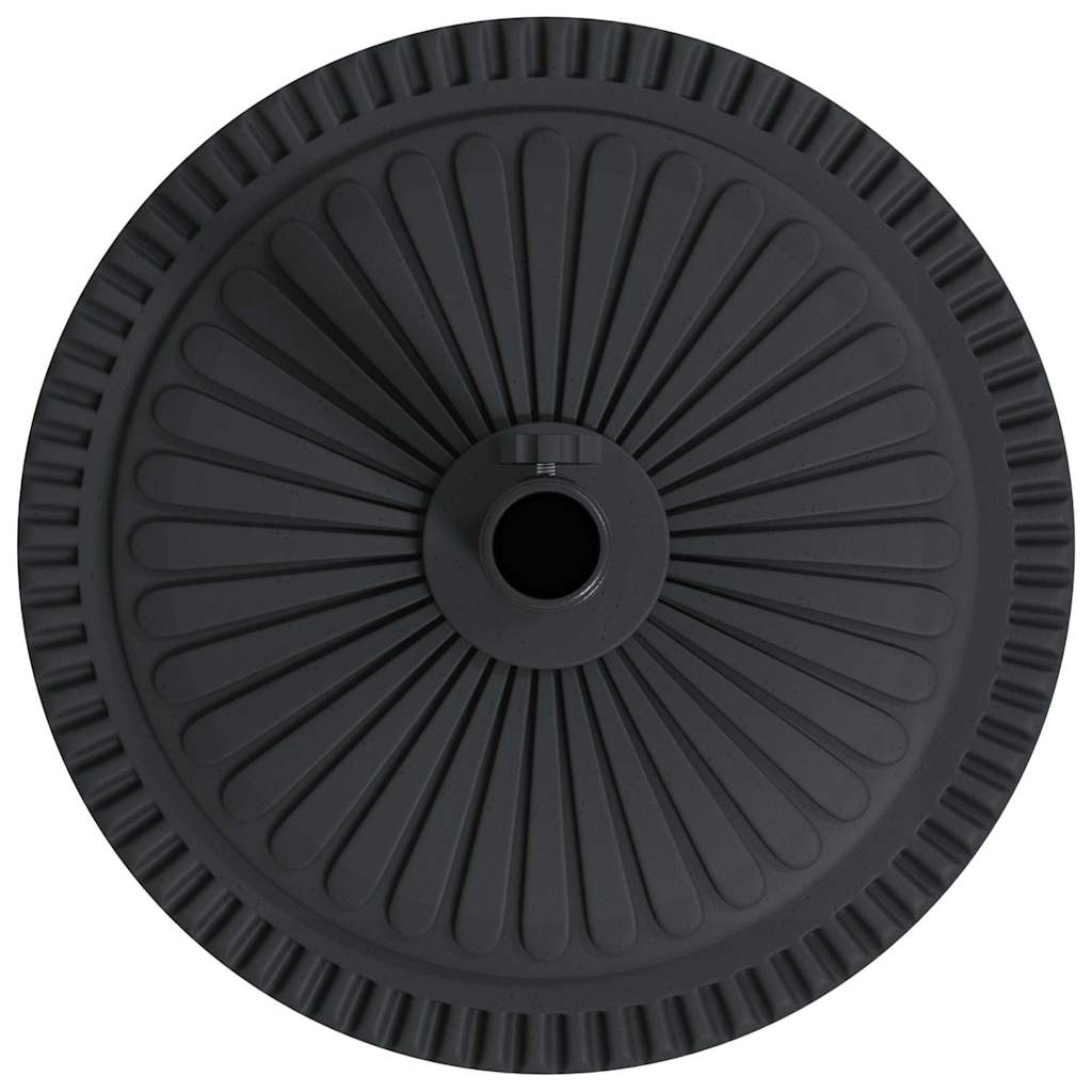 Sonnenschirmständer Art Deco Schwarz Ø 45 X 39.5 Cm Eisen
