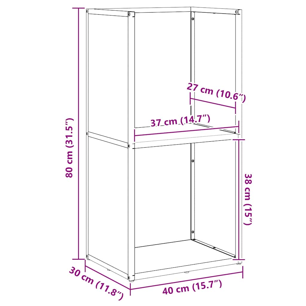 Brennholzregal 40X30X80 Cm Kaltgewalzter Stahl