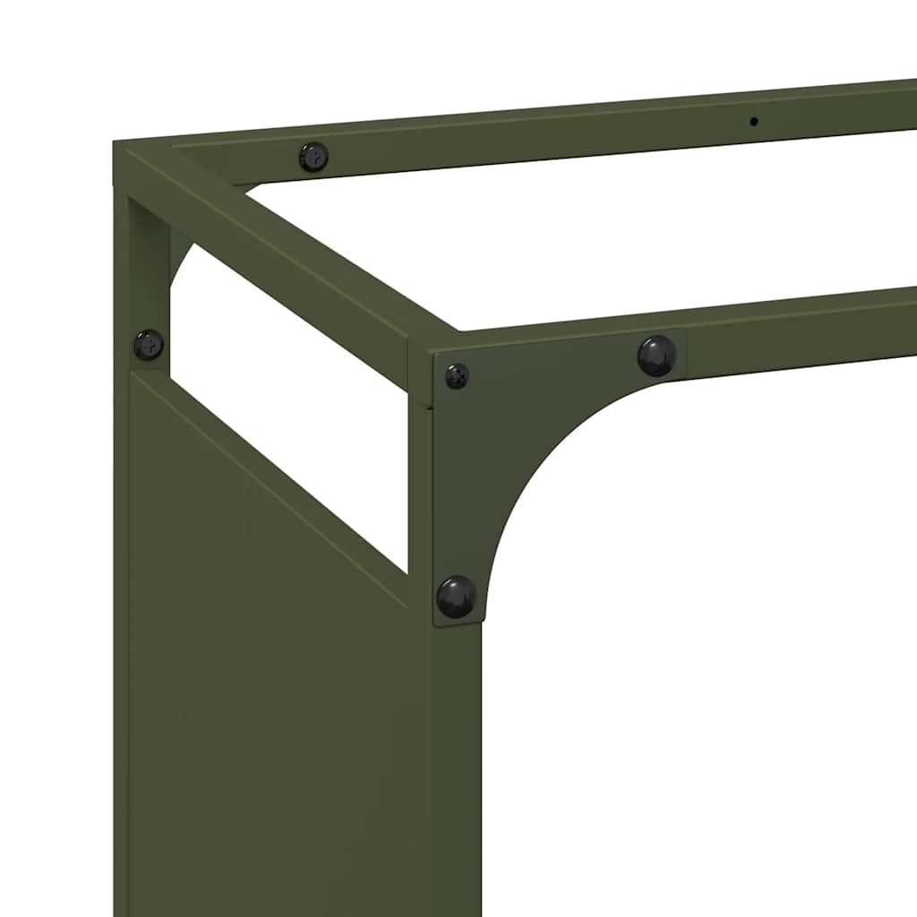 Brennholzregal 90X28X90 Cm Kaltgewalzter Stahl