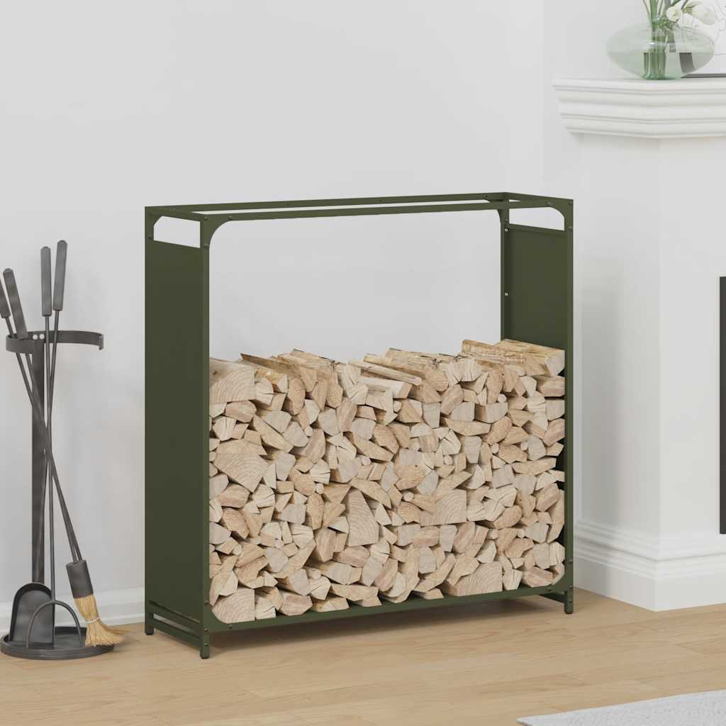 Brennholzregal 90X28X90 Cm Kaltgewalzter Stahl