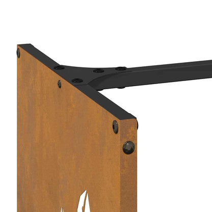 Brennholzregal 40X30X80 Cm Wetterfester Stahl