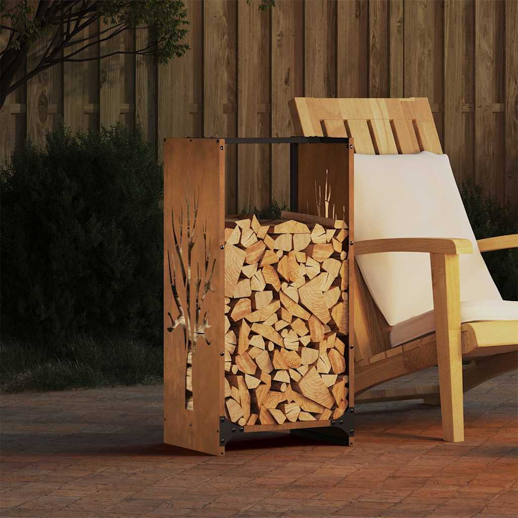 Brennholzregal 40X30X80 Cm Wetterfester Stahl