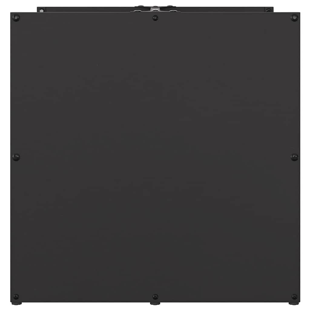 Brennholzregal Schwarz 40X40X40 Cm Kaltgewalzter Stahl