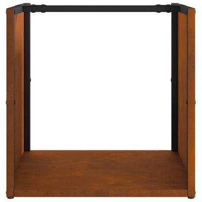 Brennholzregal 40X40X40 Cm Wetterfester Stahl