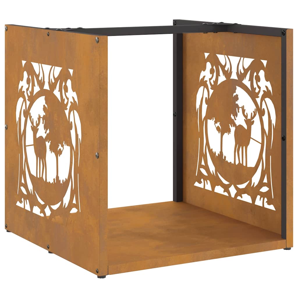Brennholzregal 40X40X40 Cm Wetterfester Stahl