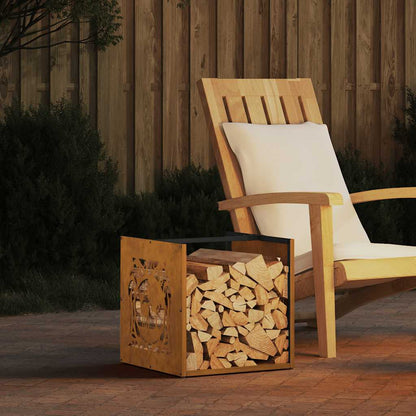 Brennholzregal 40X40X40 Cm Wetterfester Stahl