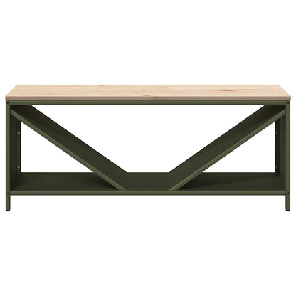 Brennholzregal Mit Holzplatte 100,5X35,5X40 Cm