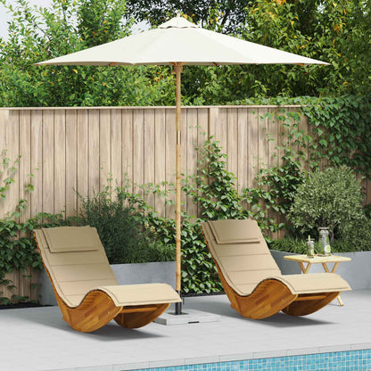 Garten-Sonnenschirm Ø 270 X 260 Cm Bambus