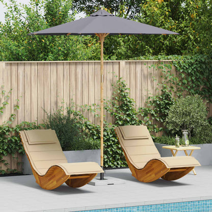 Garten-Sonnenschirm Ø 270 X 260 Cm Bambus