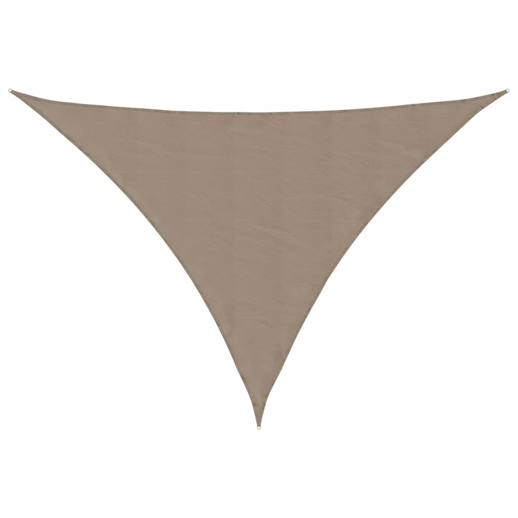 Sonnensegel 7X5X5 M 100% Polyester Oxford Taupe