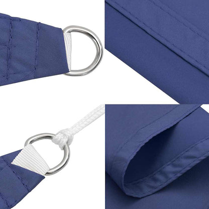 Sonnensegel 7X5X5 M 100% Polyester Oxford Blau