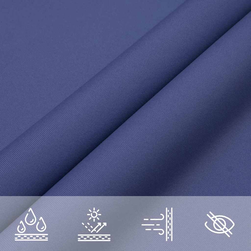 Sonnensegel 7X5X5 M 100% Polyester Oxford Blau