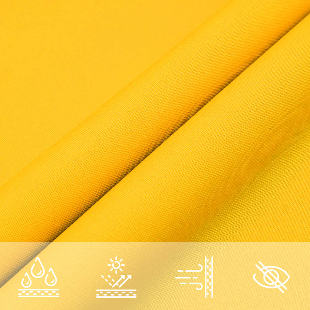 Sonnensegel 7X5X5 M 100% Polyester Oxford Gelb